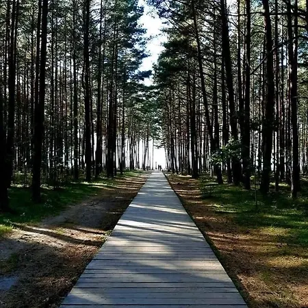 Zalioji Kopa Kotedzas Su Dideliu Kiemu, 300 M Iki Juros Holiday home *
